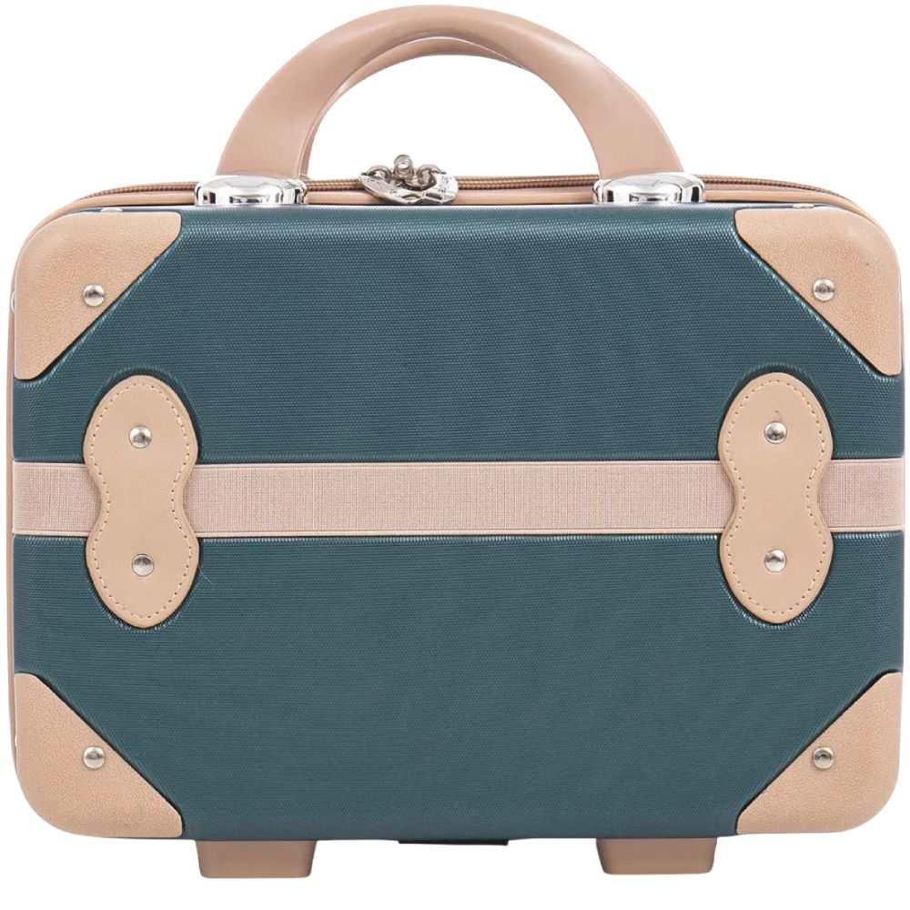 Бьюти-кейс SEMI LINE 10L Green-Navy (T5838-1) Замок встроенный