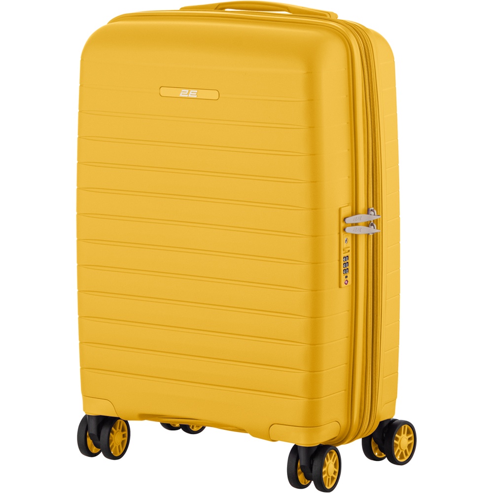 Чемодан 2E Aero 35/44 л Amber Yellow (2E-SPP-AERO-S-AY) Дополнительно система расширения позволяет увеличить объём чемодана с 35 до 44 л; габариты при расширении: 56 x 36 x 26 см