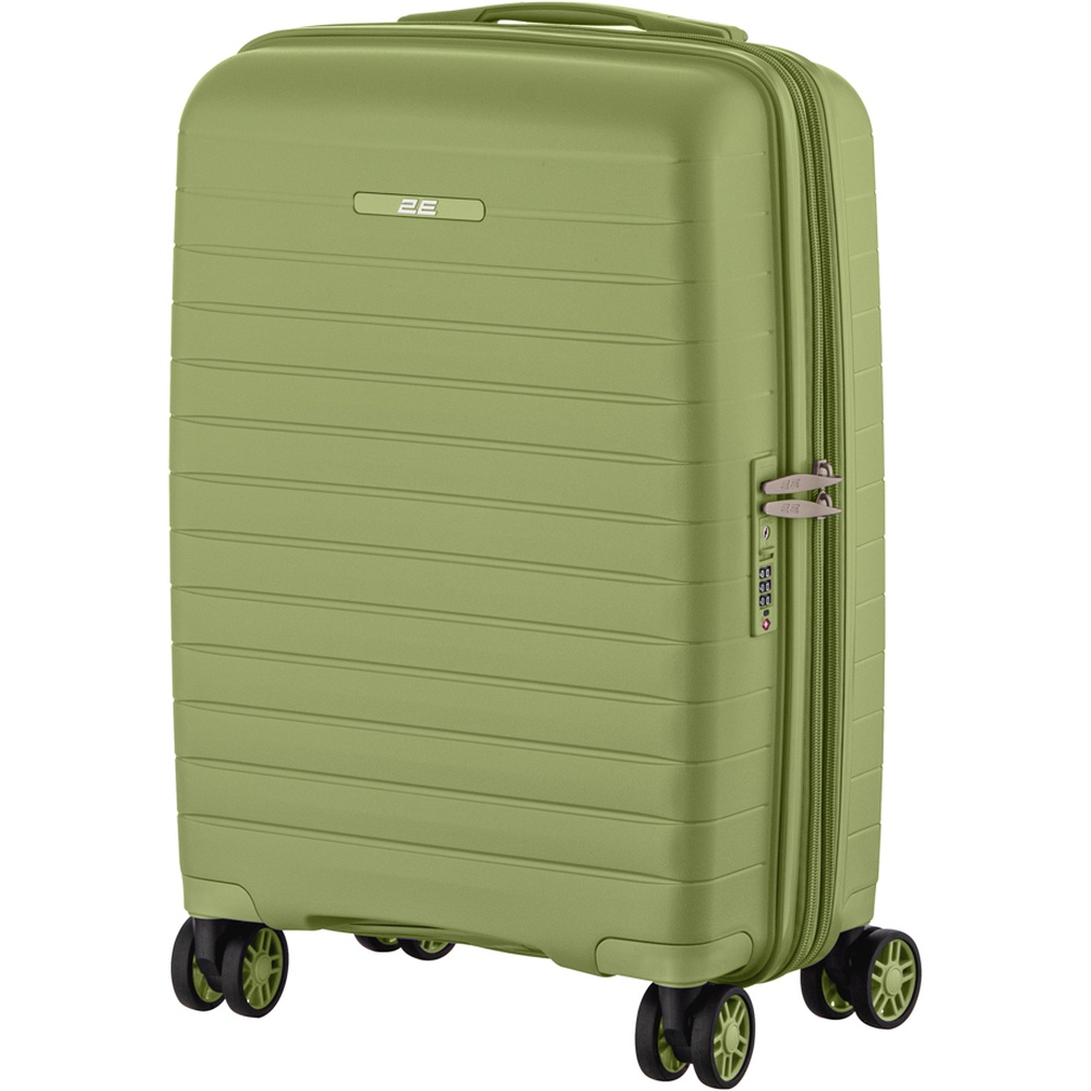 Валіза 2E Aero 35/44 л Olive Green (2E-SPP-AERO-S-MG) Додатково система розширення дозволяє збільшити обсяг валізи з 35 до 44 л; габарити при розширенні: 56 x 36 x 26 см