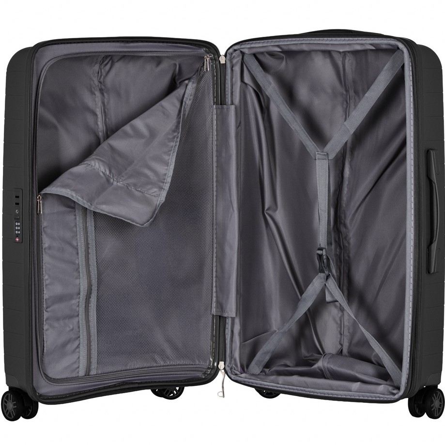 Замовити Валіза 2E Aero 63/78 л Black (2E-SPP-AERO-M-BK)