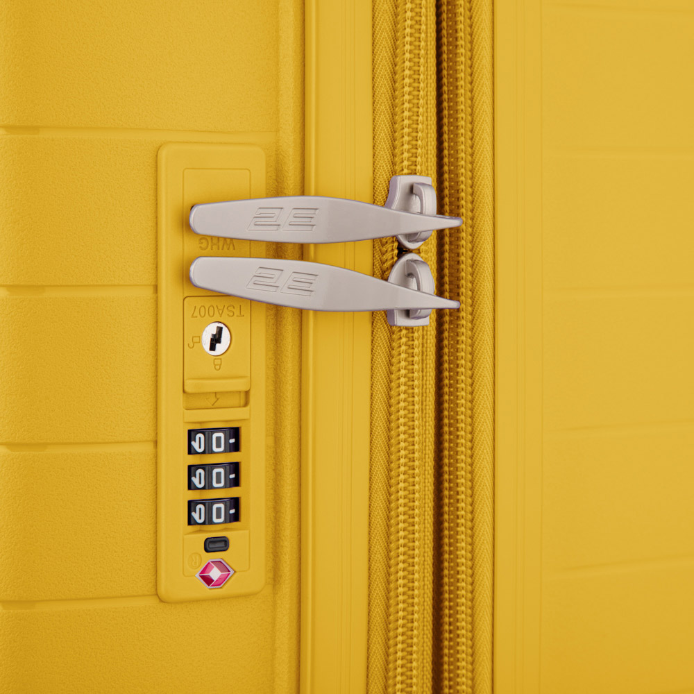 Огляд Набір валіз 2E Aero M+S Amber Yellow (2E-SPP-AERO-SET2-AY)