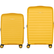 Набір валіз 2E Aero M+S Amber Yellow (2E-SPP-AERO-SET2-AY)