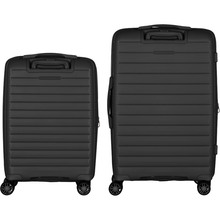 Набор чемоданов 2E Aero M+S Black (2E-SPP-AERO-SET2-BK)