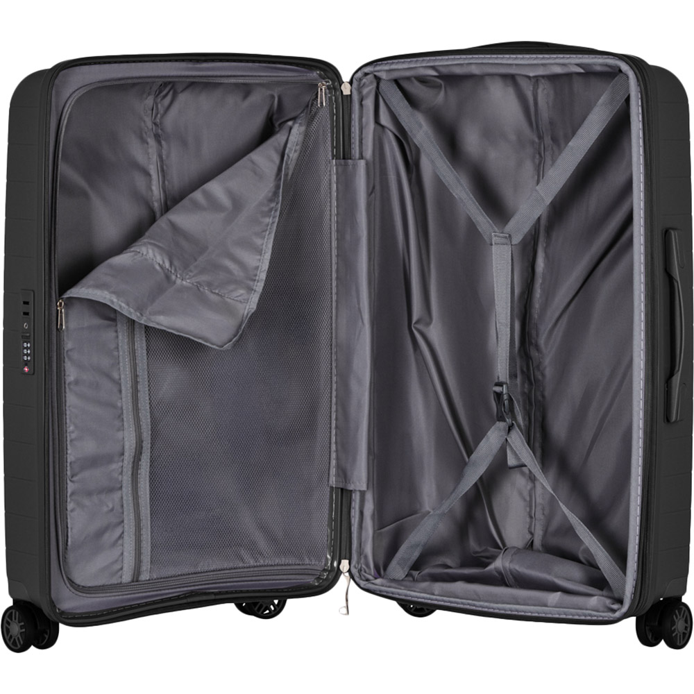 Фото 18 Набор чемоданов 2E Aero M+S Black (2E-SPP-AERO-SET2-BK)