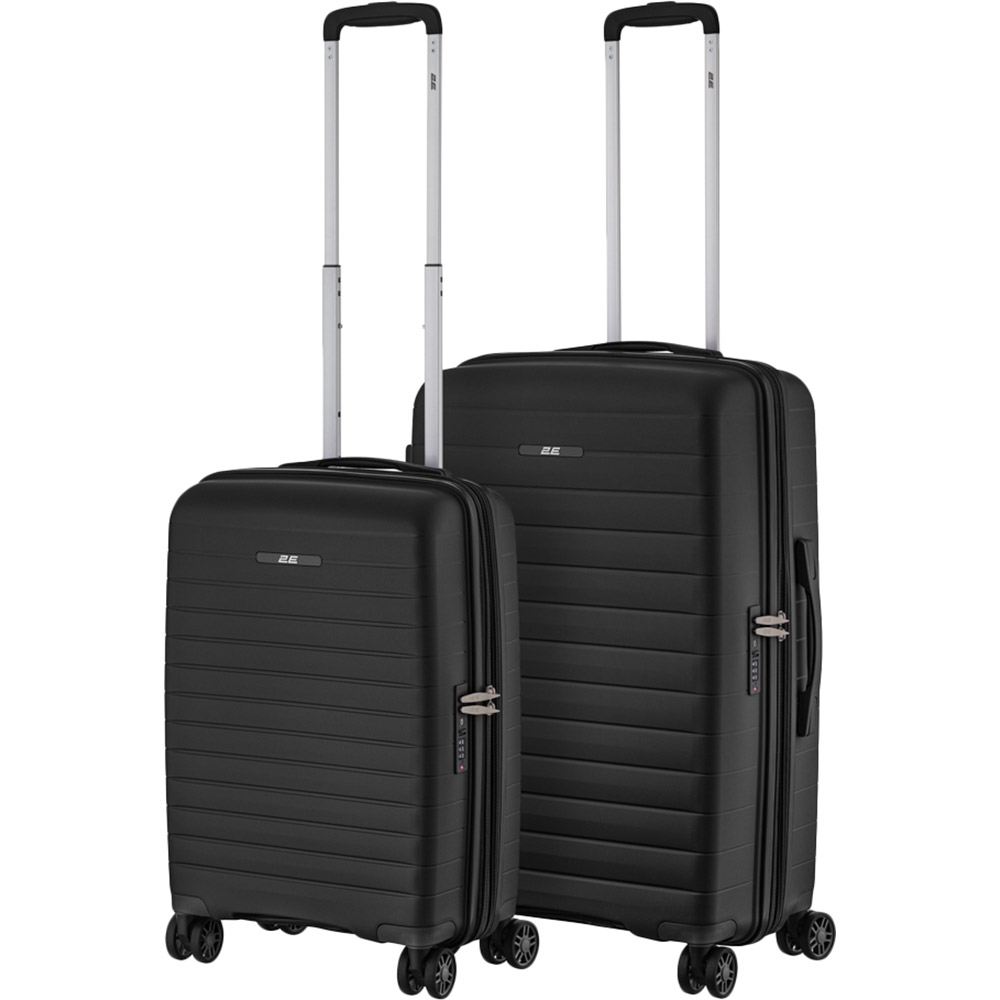 Покупка Набор чемоданов 2E Aero M+S Black (2E-SPP-AERO-SET2-BK)