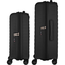 Набор чемоданов 2E Aero M+S Black (2E-SPP-AERO-SET2-BK)