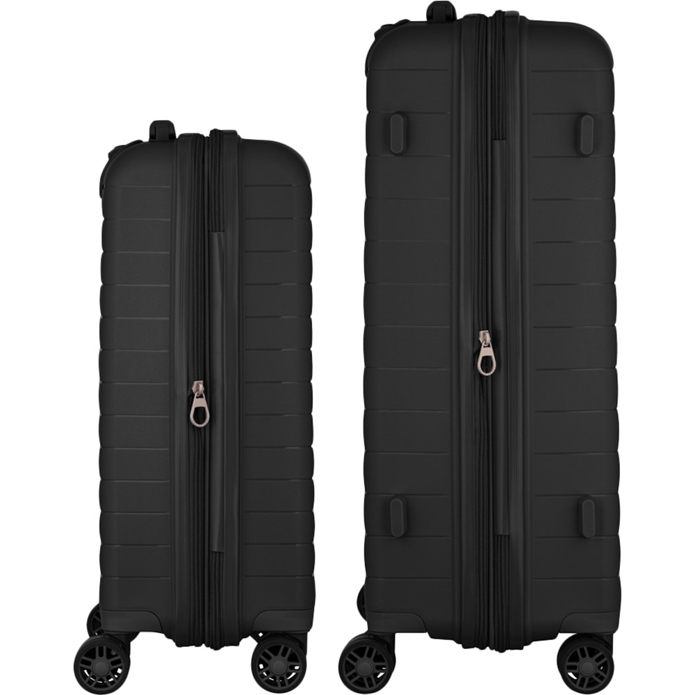 Набор чемоданов 2E Aero M+S Black (2E-SPP-AERO-SET2-BK) Особенности телескопическая ручка