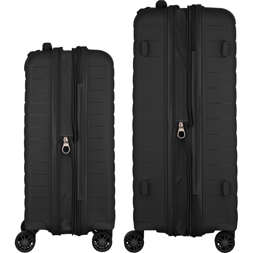 Внешний вид Набор чемоданов 2E Aero M+S Black (2E-SPP-AERO-SET2-BK)