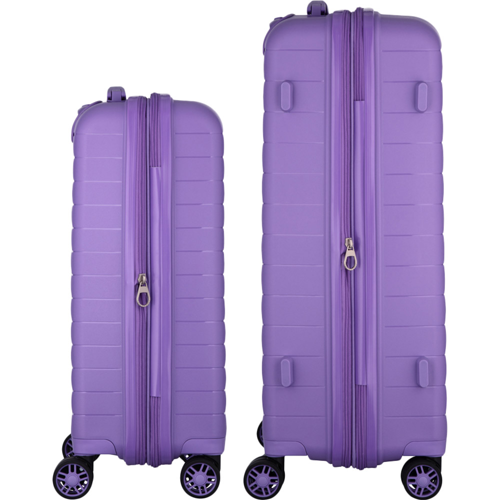 Набор чемоданов 2E Aero M+S Lavander (2E-SPP-AERO-SET2-LV) Особенности ремни для фиксации