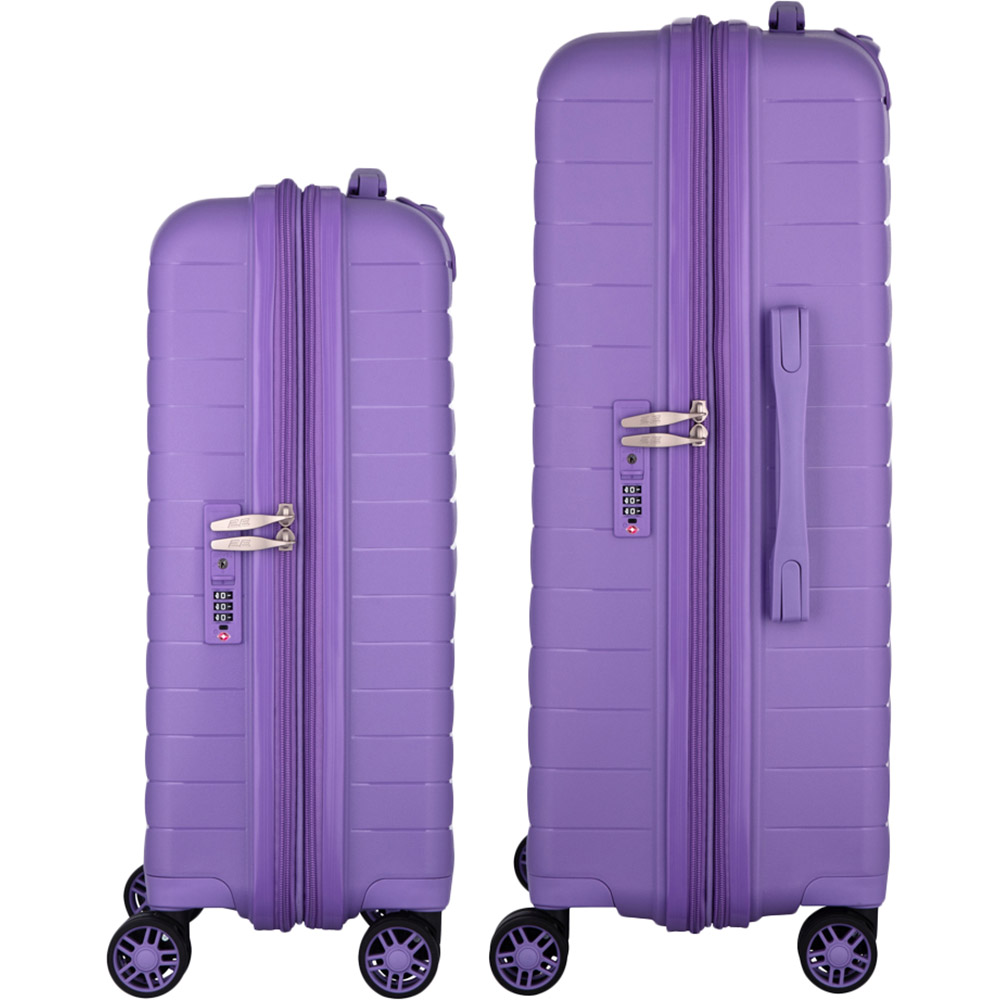 Набор чемоданов 2E Aero M+S Lavander (2E-SPP-AERO-SET2-LV) Размер средний