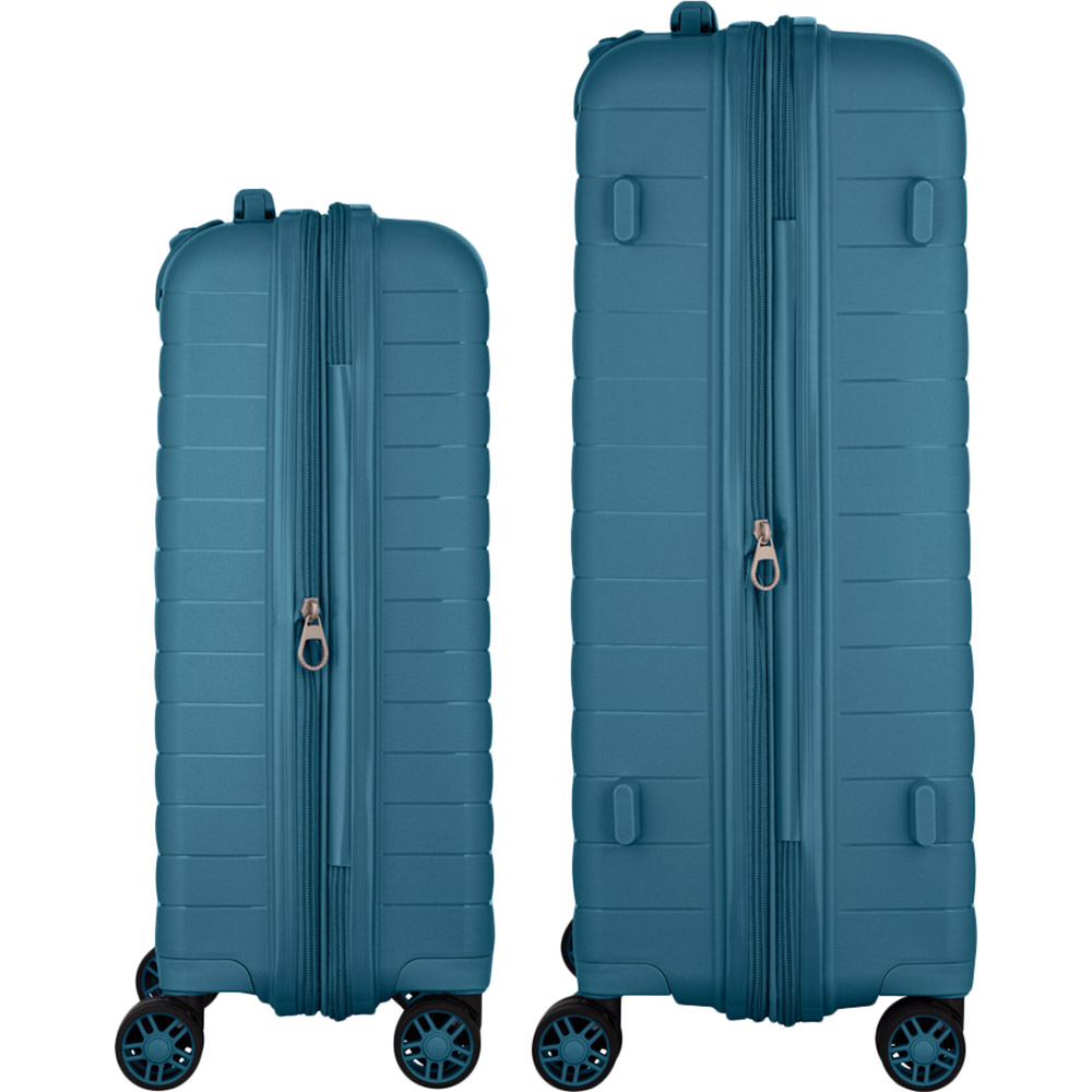 Набор чемоданов 2E Aero M+S Blue (2E-SPP-AERO-SET2-TB) Размер средний