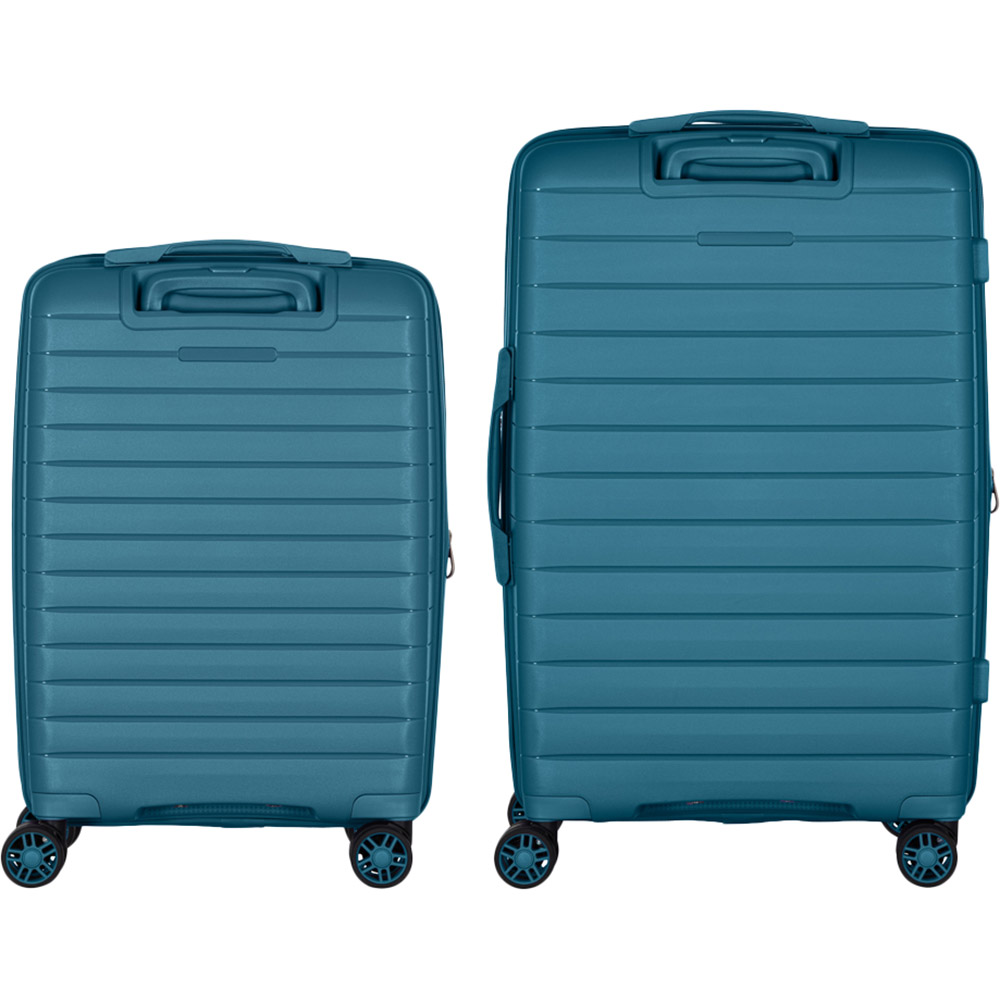 Набор чемоданов 2E Aero M+S Blue (2E-SPP-AERO-SET2-TB) Размер малый