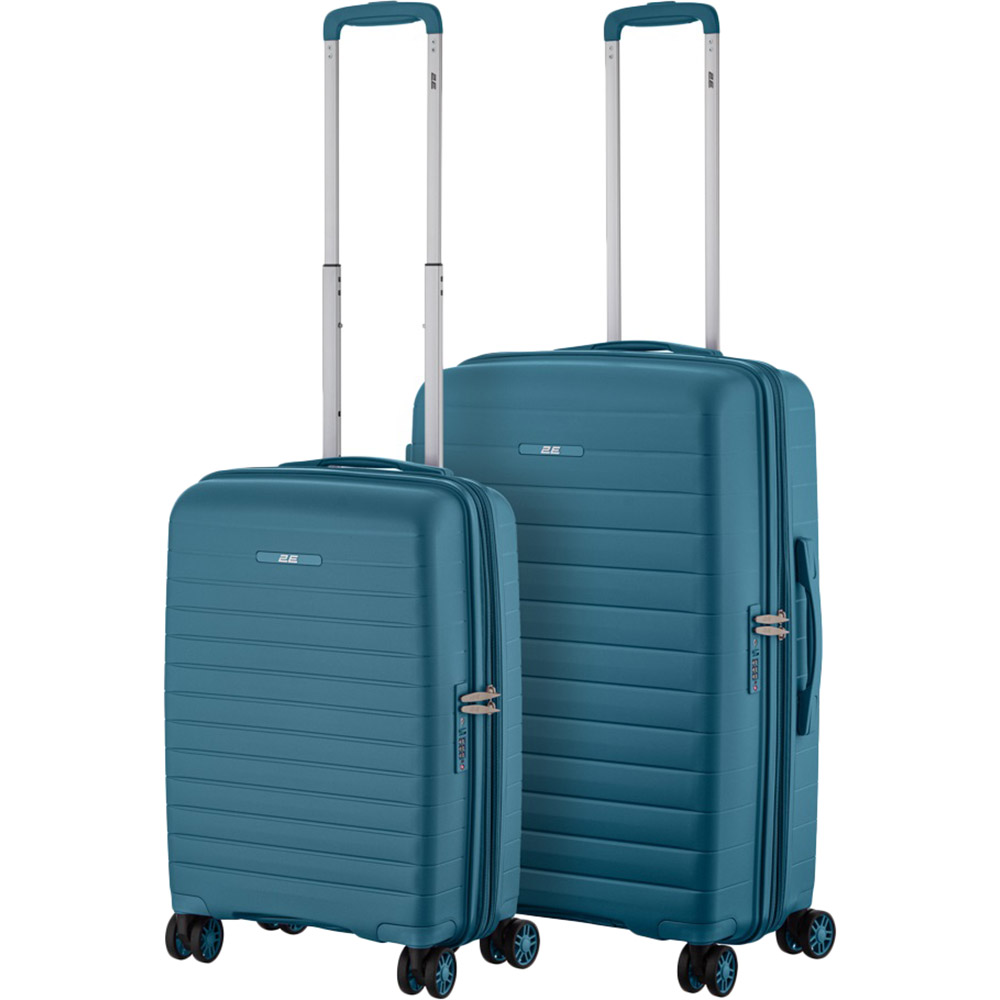 Набор чемоданов 2E Aero M+S Blue (2E-SPP-AERO-SET2-TB)
