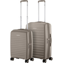 Набор чемоданов 2E Aero M+S Grey-Brown (2E-SPP-AERO-SET2-TP)