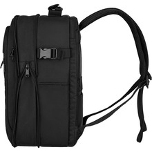 Набор чемоданов 2E Trek M+S + 2 рюкзаки Cabin 2E-BPET-CABIN-BK Black (2E-SPE-TREK-SET4-BK)