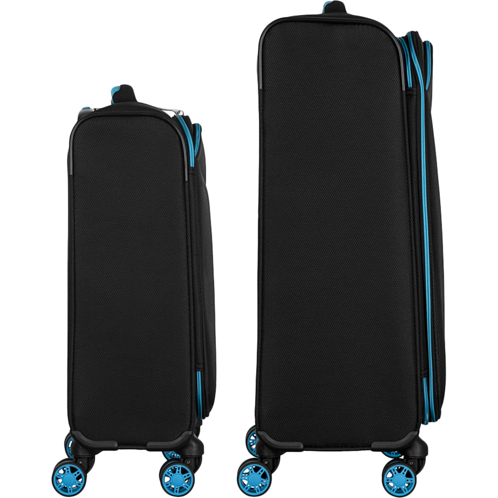 Фото Набор чемоданов 2E Trek M+S + 2 рюкзаки Cabin 2E-BPET-CABIN-BK Black (2E-SPE-TREK-SET4-BK)