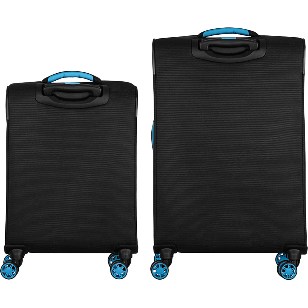 Набор чемоданов 2E Trek M+S + 2 рюкзаки Cabin 2E-BPET-CABIN-BK Black (2E-SPE-TREK-SET4-BK) Размер малый