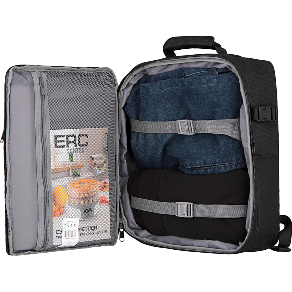 Фото 24 Набор чемоданов 2E Trek M+S + 2 рюкзаки Cabin 2E-BPET-CABIN-BK Black (2E-SPE-TREK-SET4-BK)