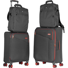 Набор чемоданов 2E Trek M+S + 2 рюкзаки Cabin 2E-BPET-CABIN-GR Grey (2E-SPE-TREK-SET4-GR)