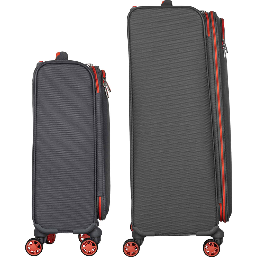 Внешний вид Набор чемоданов 2E Trek M+S + 2 рюкзаки Cabin 2E-BPET-CABIN-GR Grey (2E-SPE-TREK-SET4-GR)