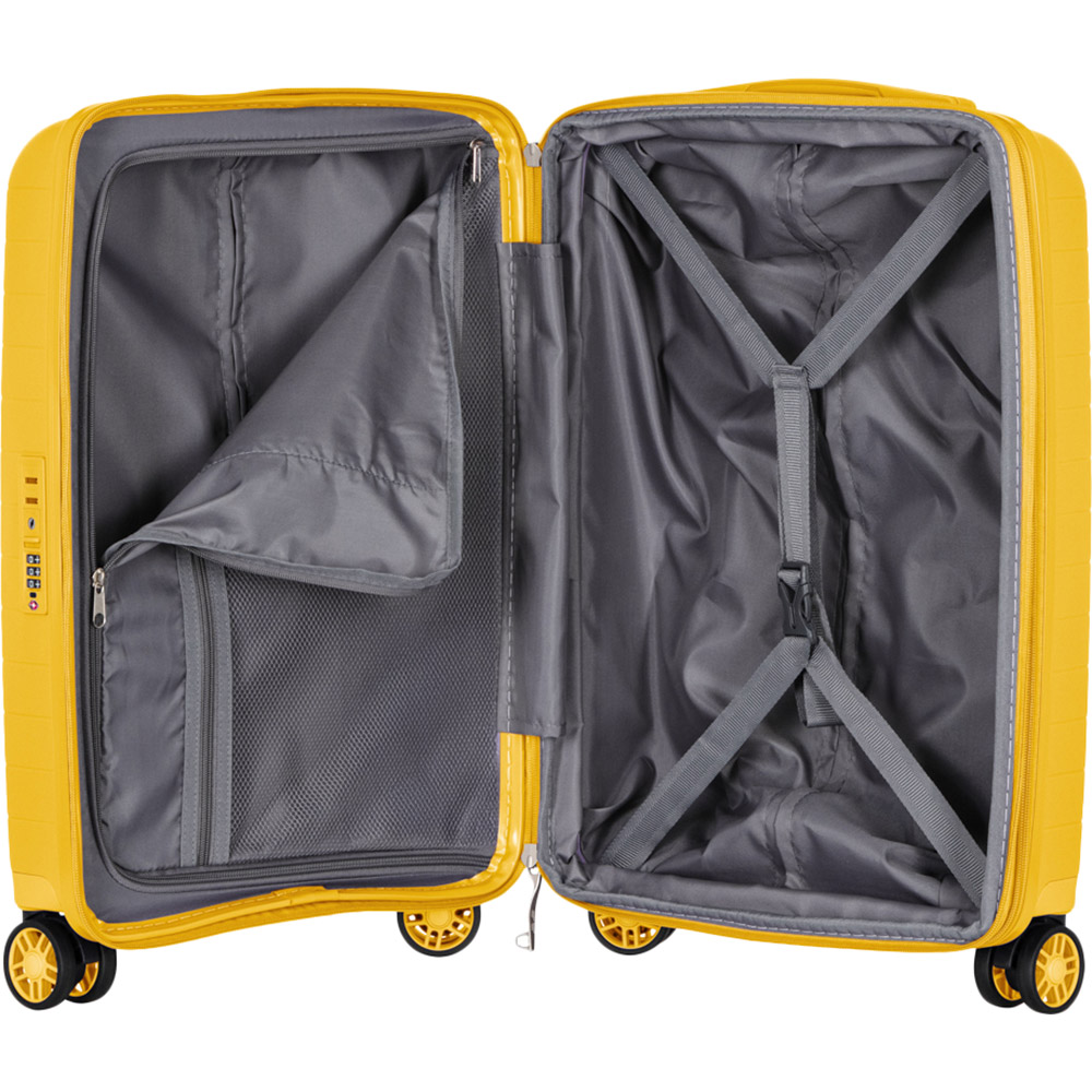Фото 15 Набор чемоданов 2E Aero L+M+S Amber Yellow (2E-SPP-AERO-SET3-AY)