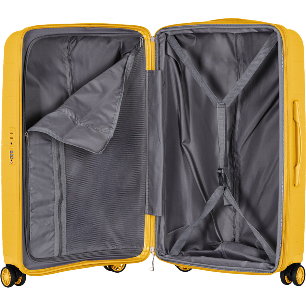 Фото 14 Набор чемоданов 2E Aero L+M+S Amber Yellow (2E-SPP-AERO-SET3-AY)