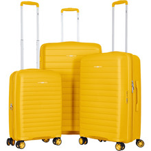 Набор чемоданов 2E Aero L+M+S Amber Yellow (2E-SPP-AERO-SET3-AY)