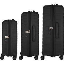 Набір валіз 2E Aero L+M+S Black (2E-SPP-AERO-SET3-BK)