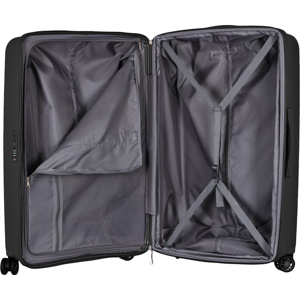 Фото 22 Набір валіз 2E Aero L+M+S Black (2E-SPP-AERO-SET3-BK)