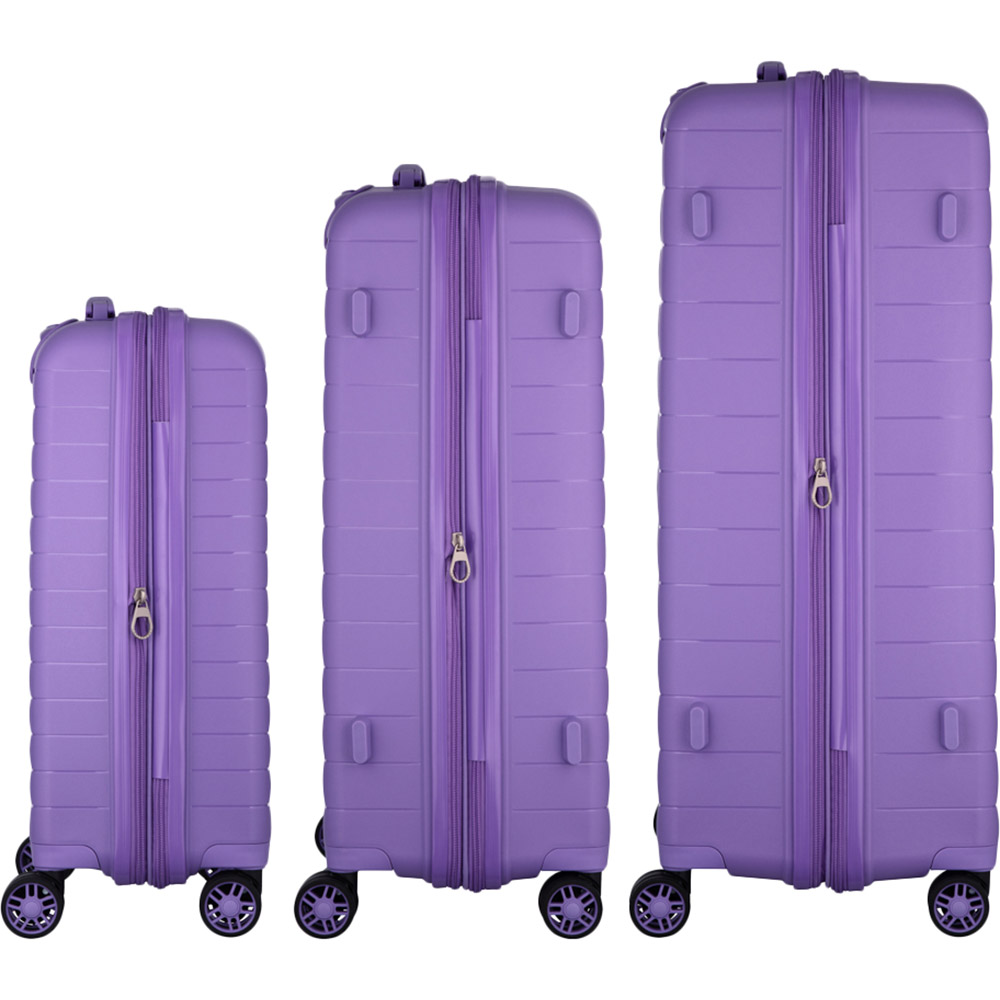 Внешний вид Набор чемоданов 2E Aero L+M+S Lavander (2E-SPP-AERO-SET3-LV)