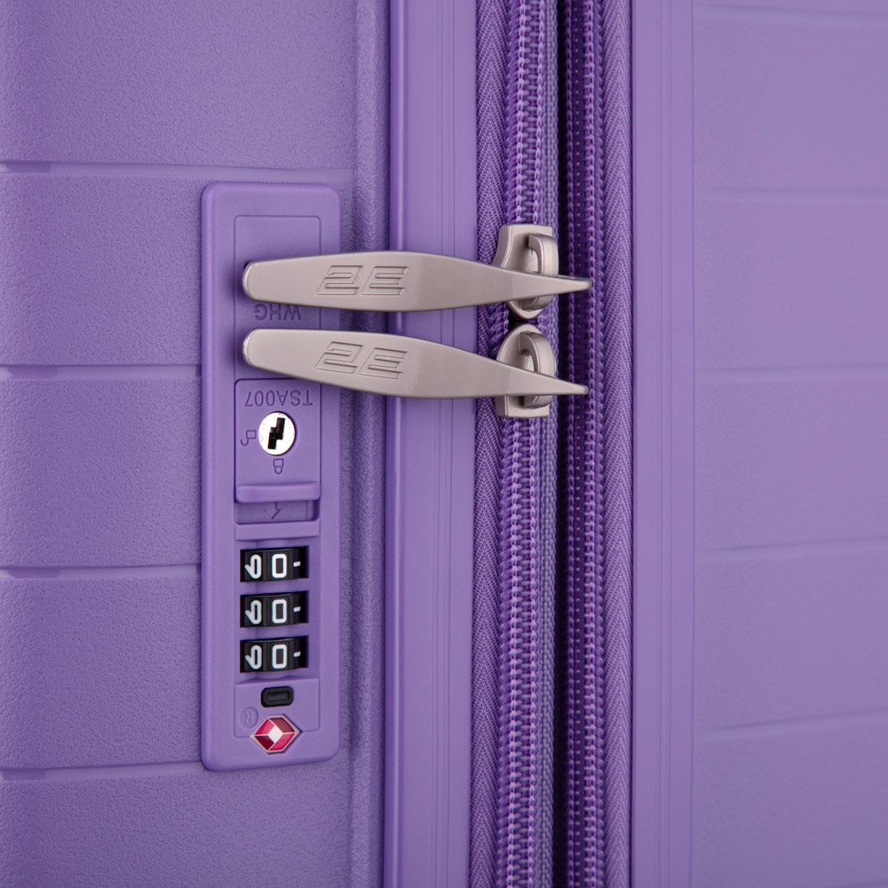 Фото 16 Набор чемоданов 2E Aero L+M+S Lavander (2E-SPP-AERO-SET3-LV)