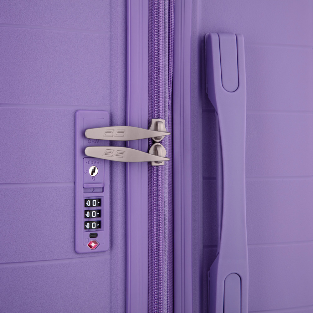 Фото 17 Набор чемоданов 2E Aero L+M+S Lavander (2E-SPP-AERO-SET3-LV)