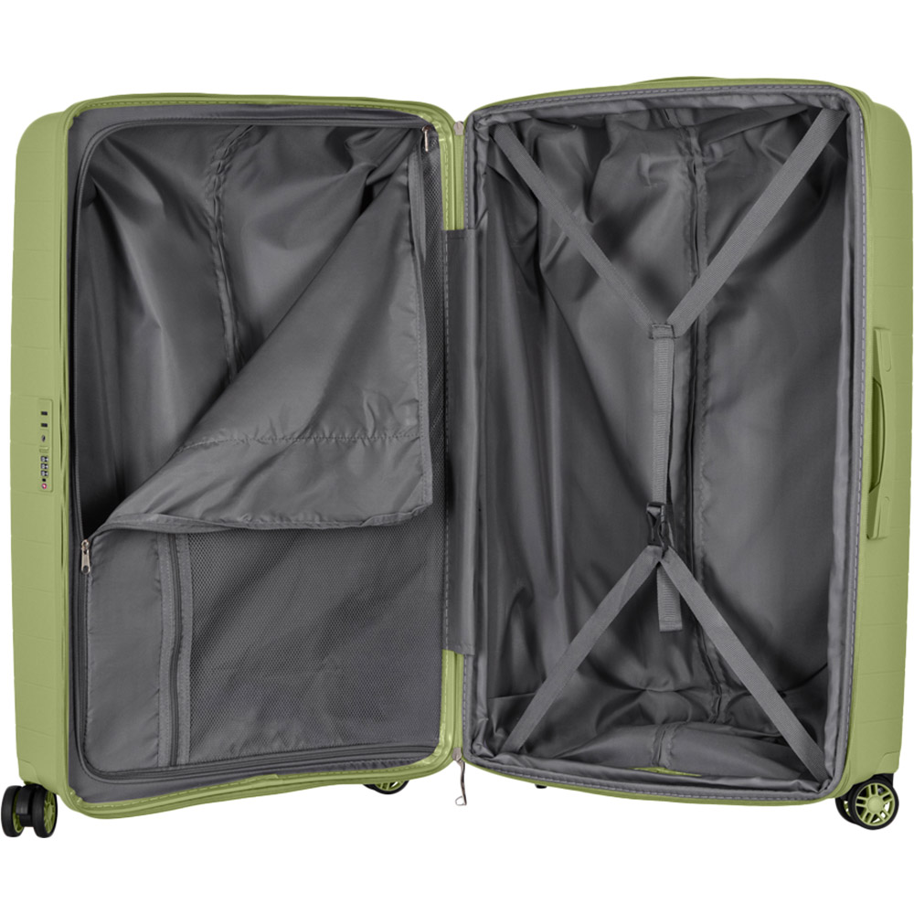 Фото 16 Набор чемоданов 2E Aero L+M+S Olive Green (2E-SPP-AERO-SET3-MG)