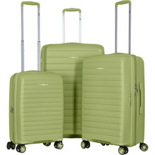 Набір валіз 2E Aero L+M+S Olive Green (2E-SPP-AERO-SET3-MG)