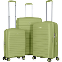 Набор чемоданов 2E Aero L+M+S Olive Green (2E-SPP-AERO-SET3-MG)