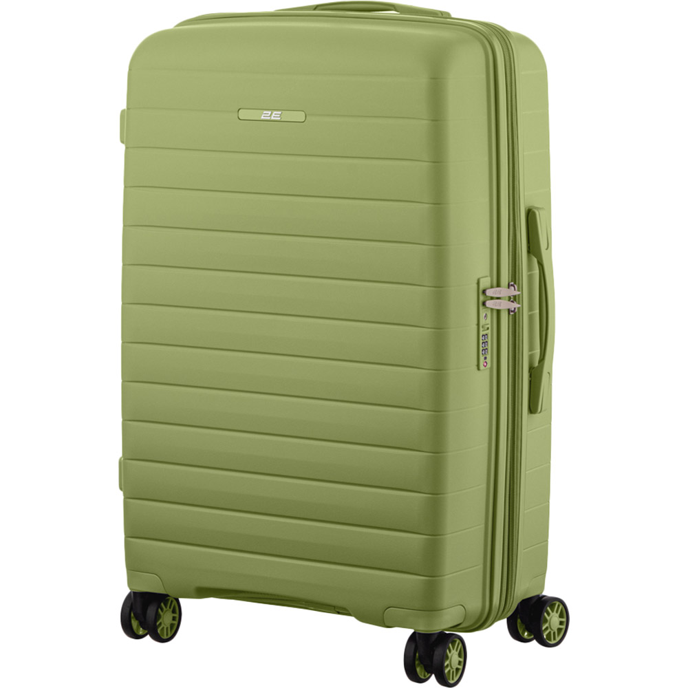 Изображение Набор чемоданов 2E Aero L+M+S Olive Green (2E-SPP-AERO-SET3-MG)