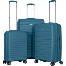 Набір валіз 2E Aero L+M+S Blue (2E-SPP-AERO-SET3-TB)