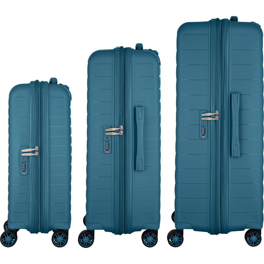 Набір валіз 2E Aero L+M+S Blue (2E-SPP-AERO-SET3-TB) Розмір великий