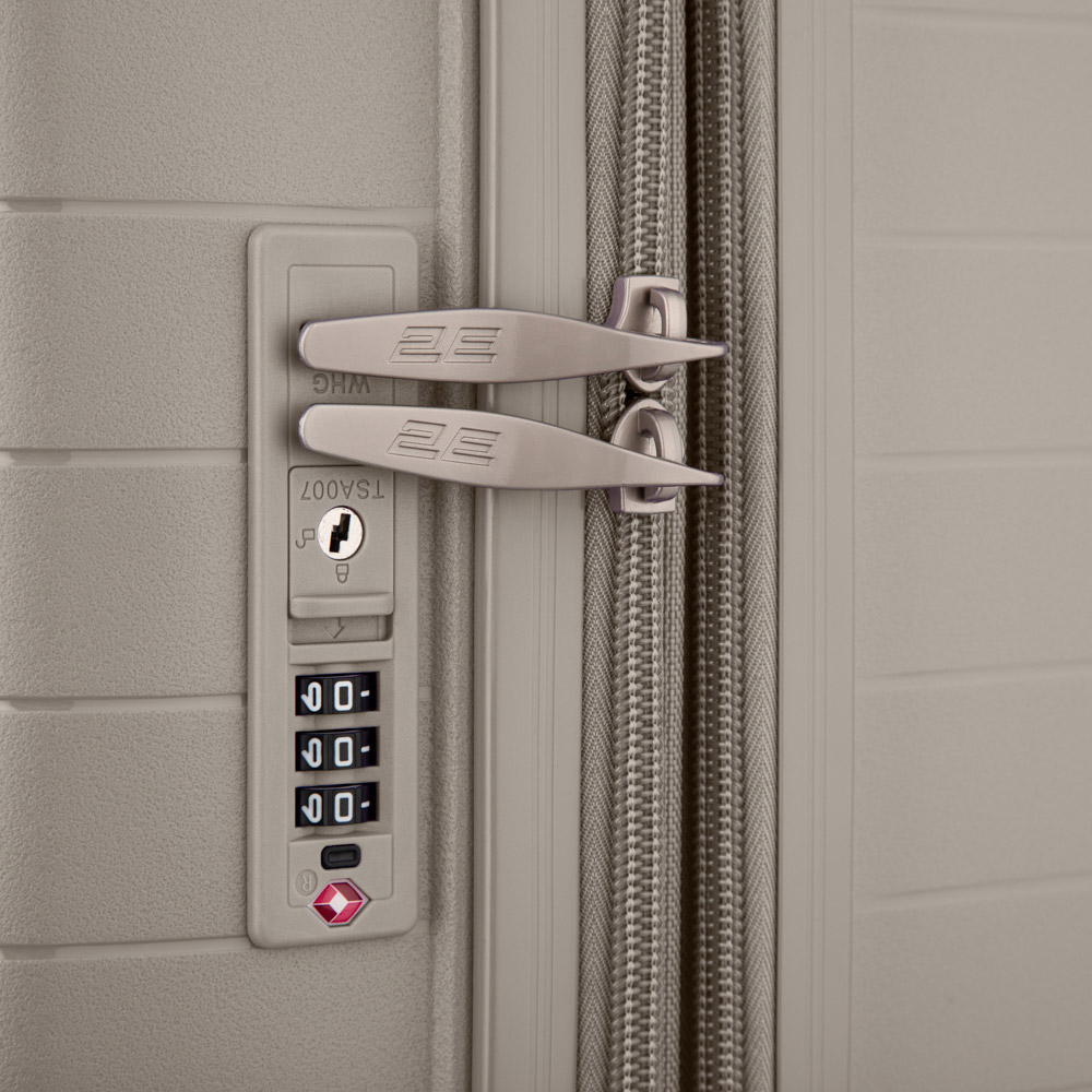 Фото 16 Набір валіз 2E Aero L+M+S Grey-Brown (2E-SPP-AERO-SET3-TP)