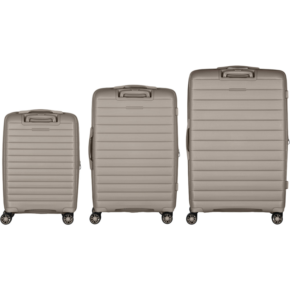 Набір валіз 2E Aero L+M+S Grey-Brown (2E-SPP-AERO-SET3-TP) Розмір великий