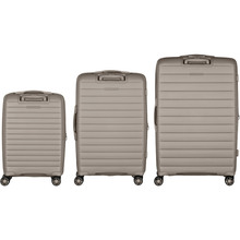 Набір валіз 2E Aero L+M+S Grey-Brown (2E-SPP-AERO-SET3-TP)