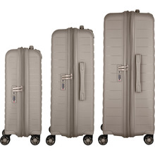 Набір валіз 2E Aero L+M+S Grey-Brown (2E-SPP-AERO-SET3-TP)