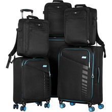 Набір валіз 2E Trek (L+M+S) + 3 рюкзаки Cabin 2E-BPET-CABIN-BK Black (2E-SPE-TREK-SET6-BK)