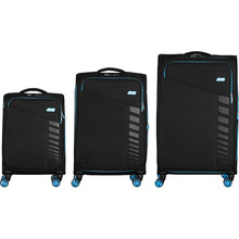 Набір валіз 2E Trek (L+M+S) + 3 рюкзаки Cabin 2E-BPET-CABIN-BK Black (2E-SPE-TREK-SET6-BK)