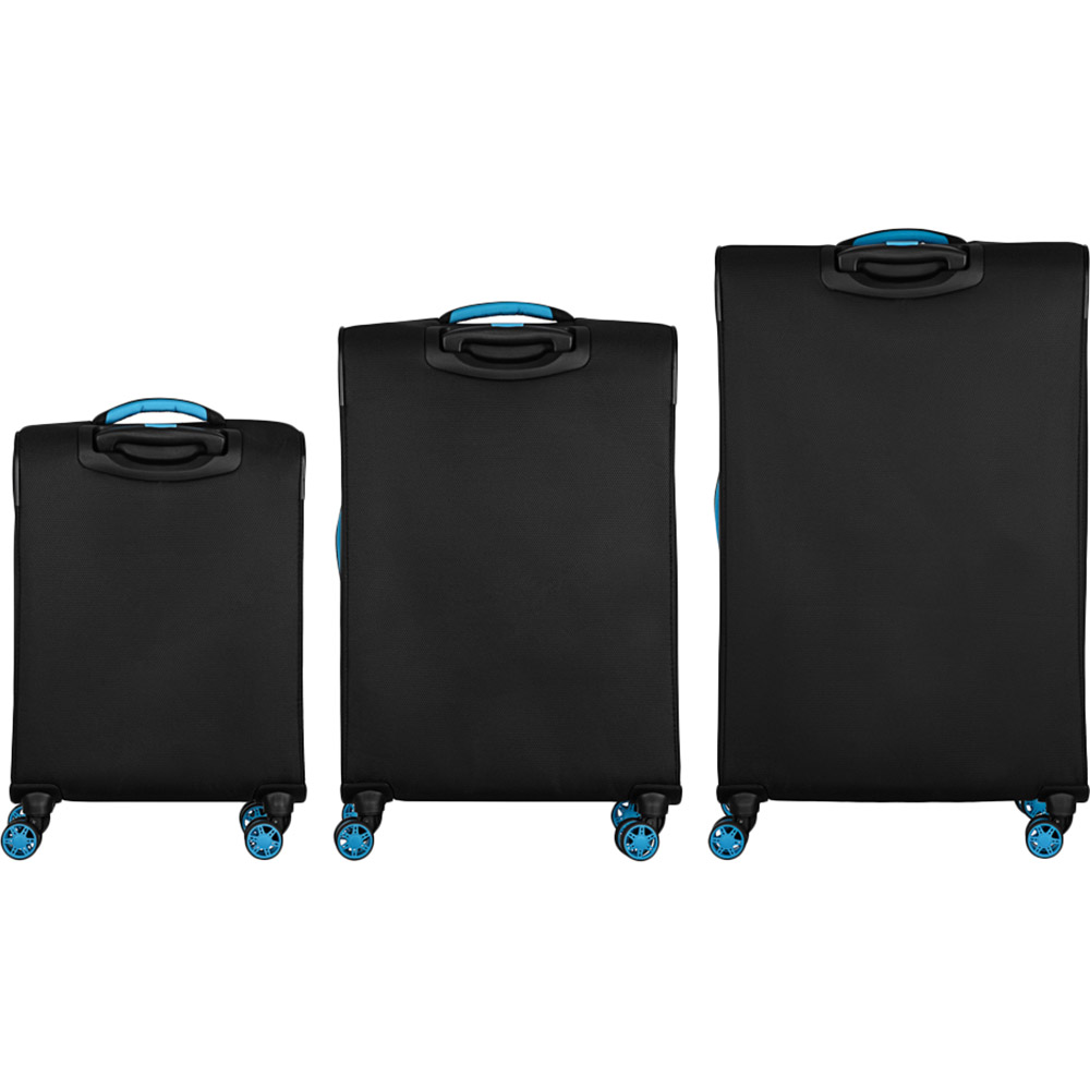 Набір валіз 2E Trek (L+M+S) + 3 рюкзаки Cabin 2E-BPET-CABIN-BK Black (2E-SPE-TREK-SET6-BK) Розмір малий