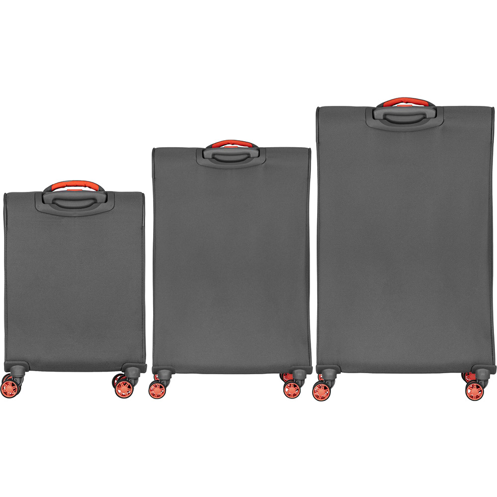 Набір валіз 2E Trek L+M+S + 3 рюкзаки Cabin 2E-BPET-CABIN-GR Grey (2E-SPE-TREK-SET6-GR) Розмір середній