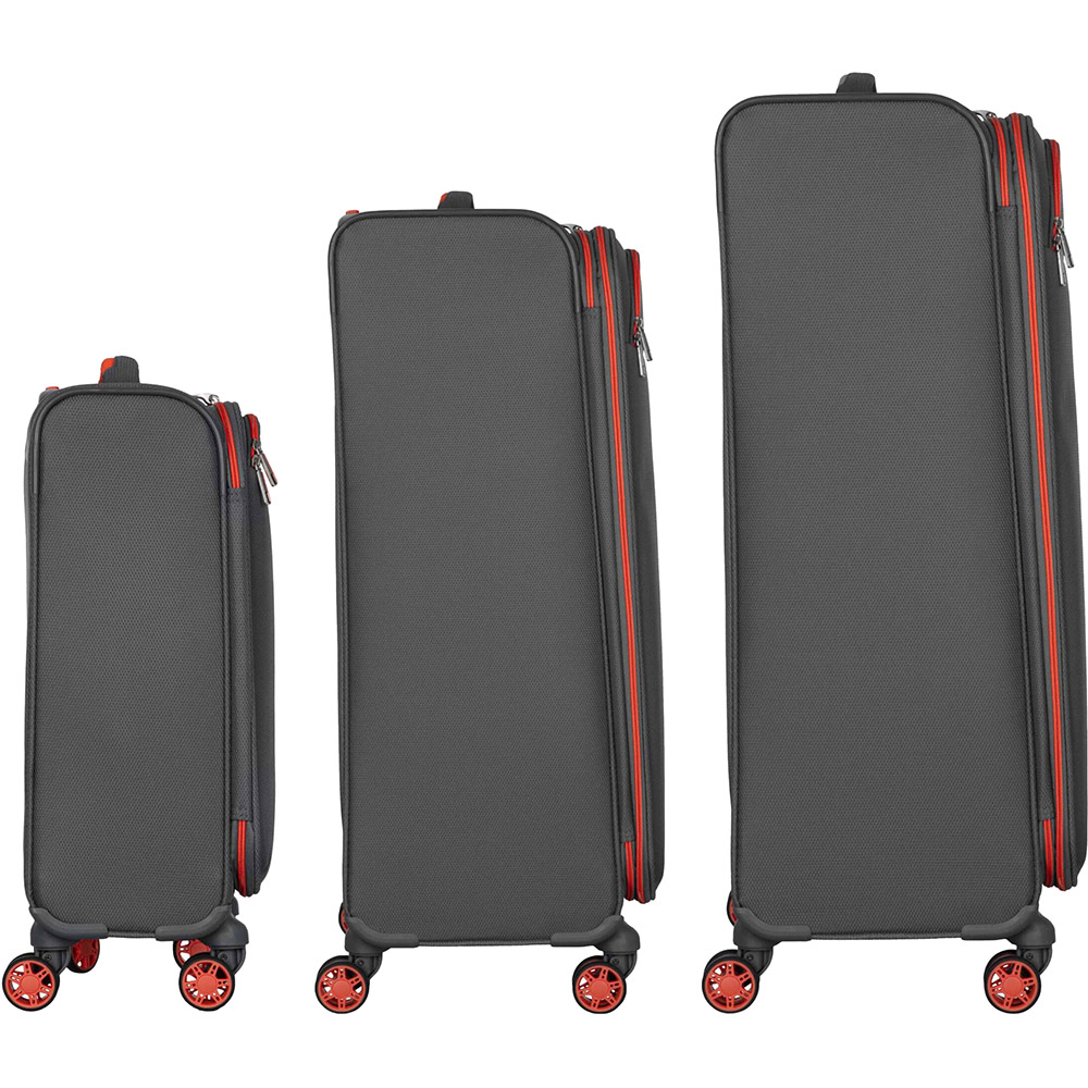 Фото Набір валіз 2E Trek L+M+S + 3 рюкзаки Cabin 2E-BPET-CABIN-GR Grey (2E-SPE-TREK-SET6-GR)