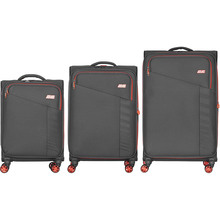 Набір валіз 2E Trek L+M+S + 3 рюкзаки Cabin 2E-BPET-CABIN-GR Grey (2E-SPE-TREK-SET6-GR)