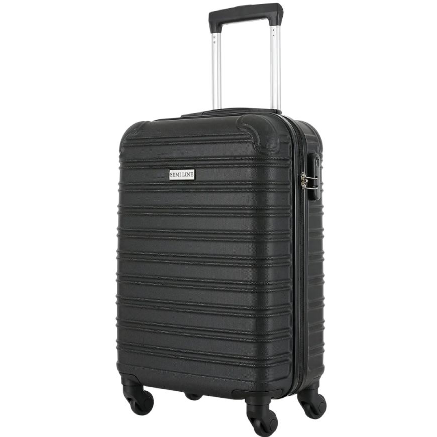 Валіза Semi Line 20" S Black (T5953-1) Замок вбудований