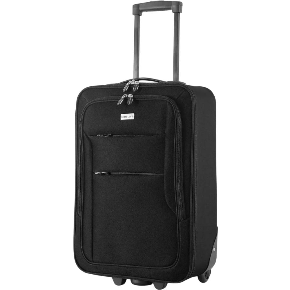 Чемодан SEMI LINE 20" S Black (T5676-1)